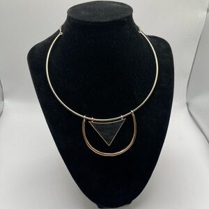 Express Gold and Black Geometric Necklace